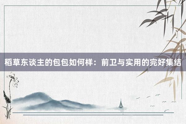 稻草东谈主的包包如何样：前卫与实用的完好集结